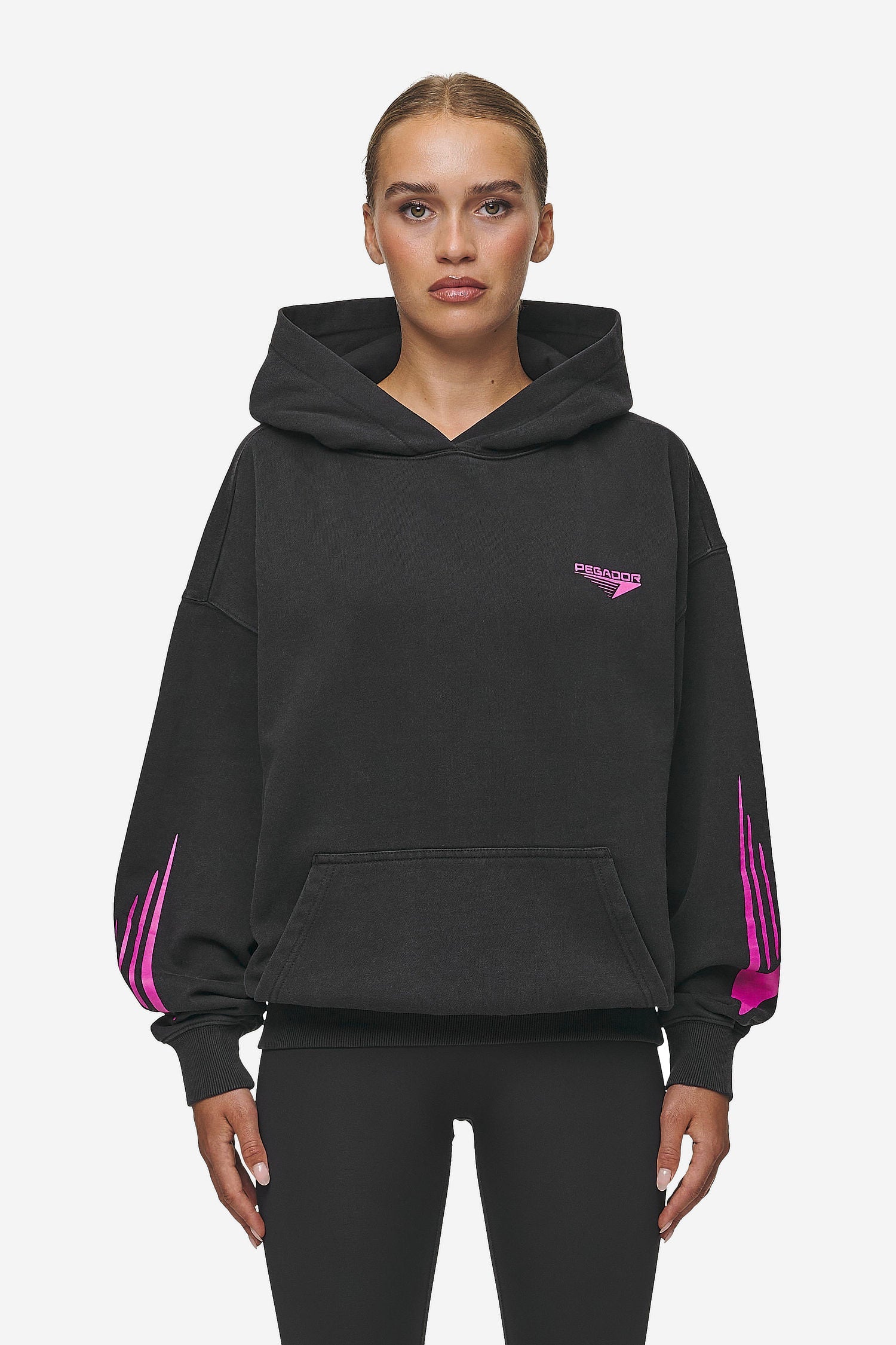 Mei Oversized Hoodie Vintage Black