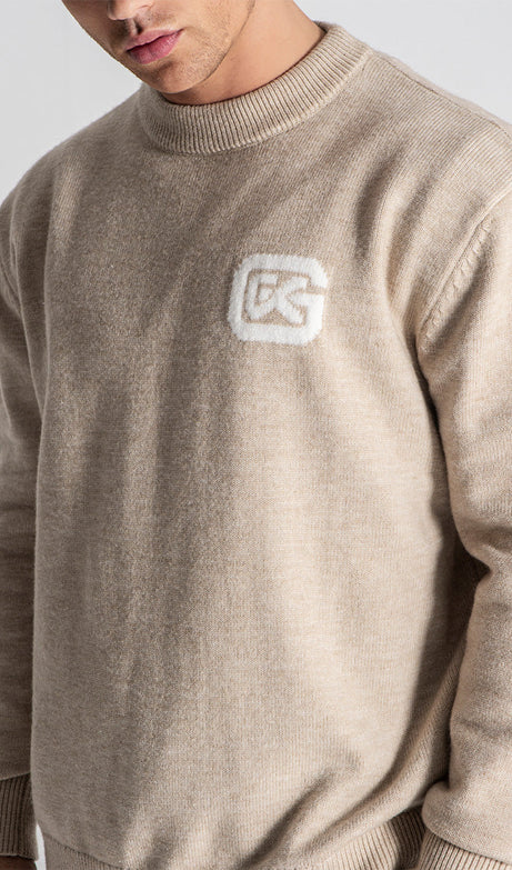 Beige Fluffy Sweater