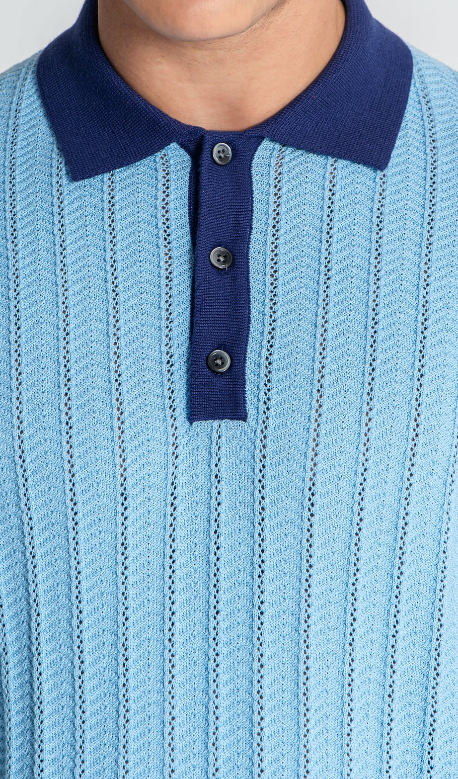 Blue GK Knit Polo