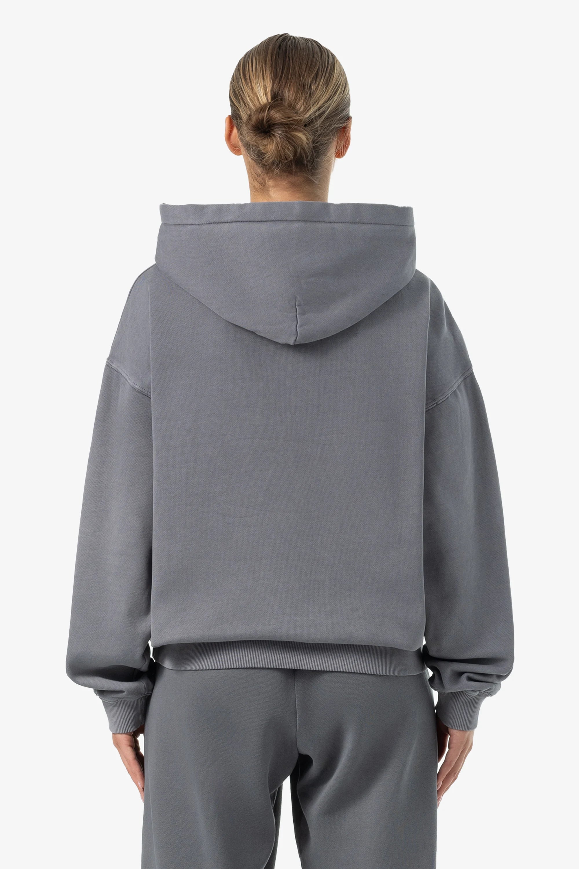 Clarita Logo Oversized Hoodie Vintage Gray Grey