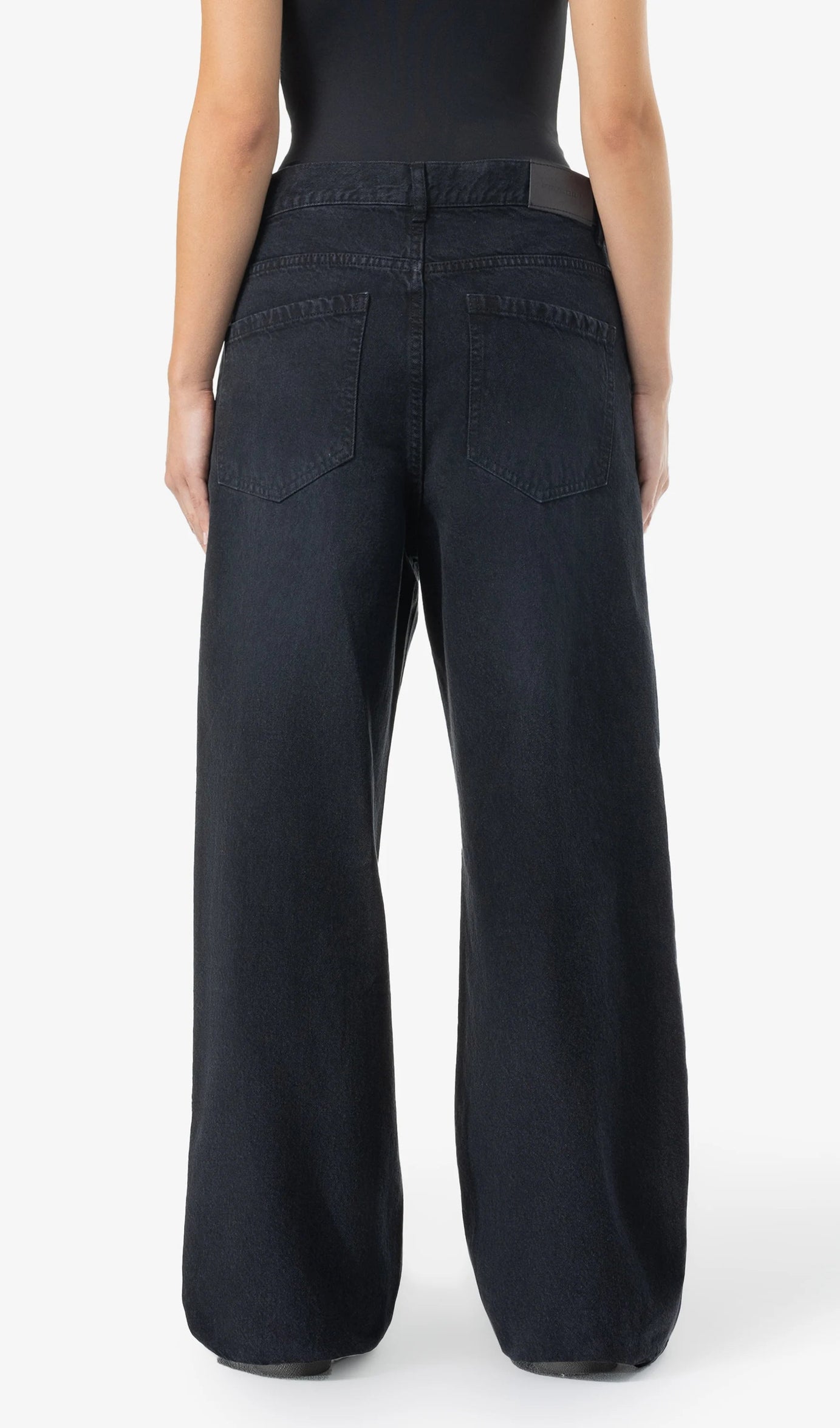 Mally Super Baggy Jeans Washed Black