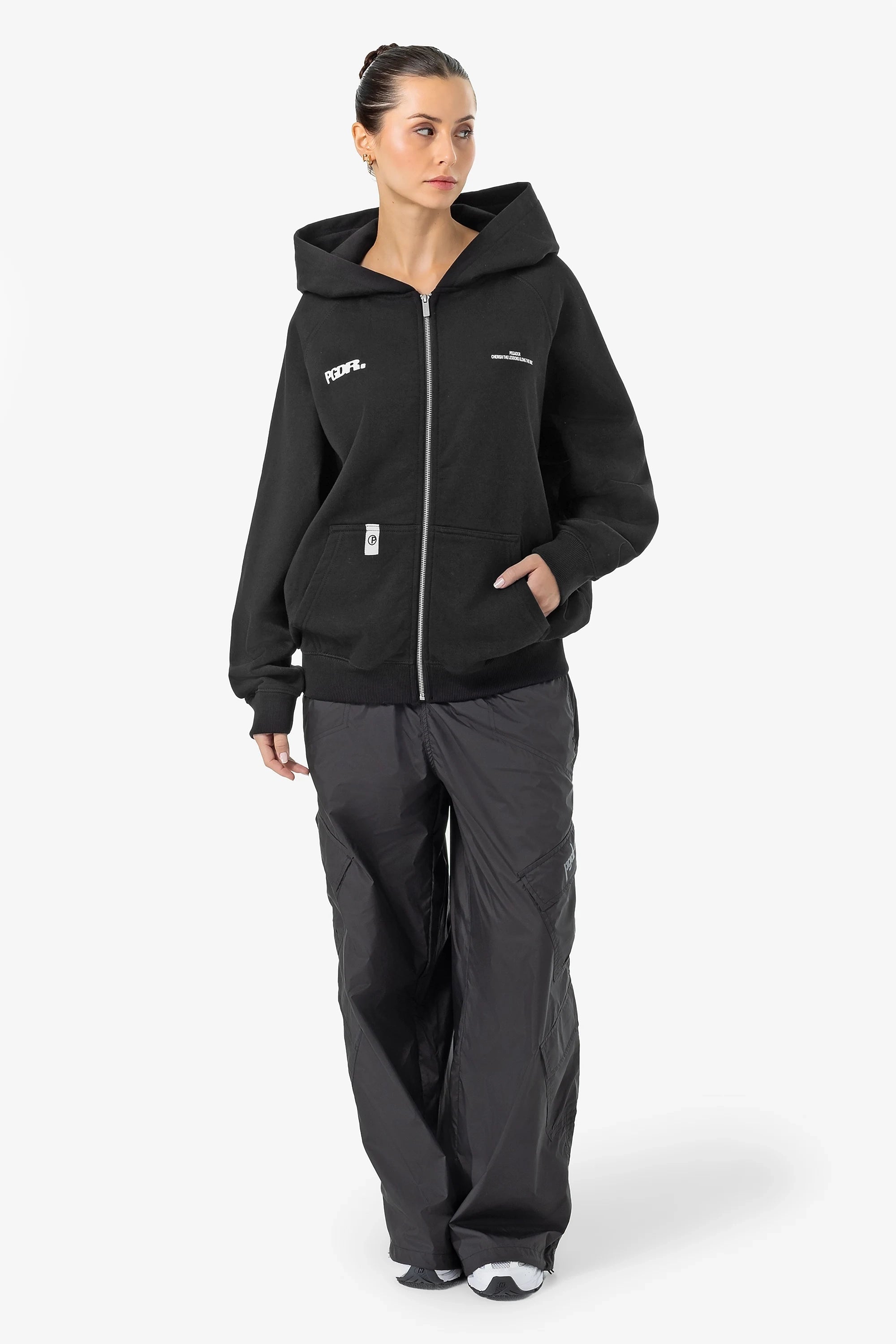 Nelly Cargo Tracksuit Pants Black