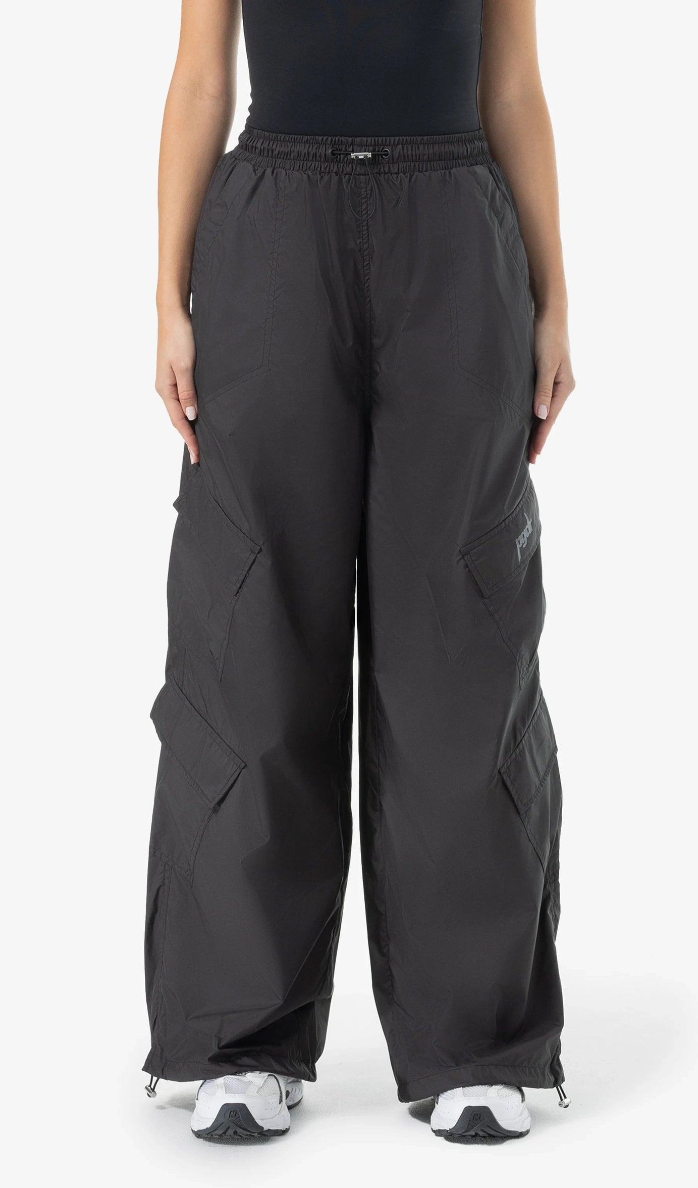 Nelly Cargo Tracksuit Pants Black