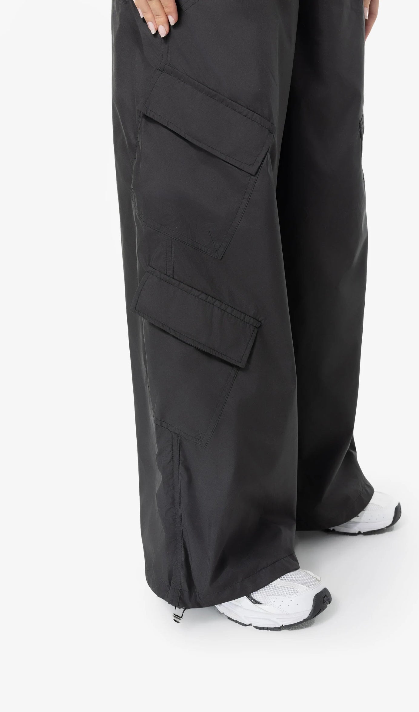 Nelly Cargo Tracksuit Pants Black