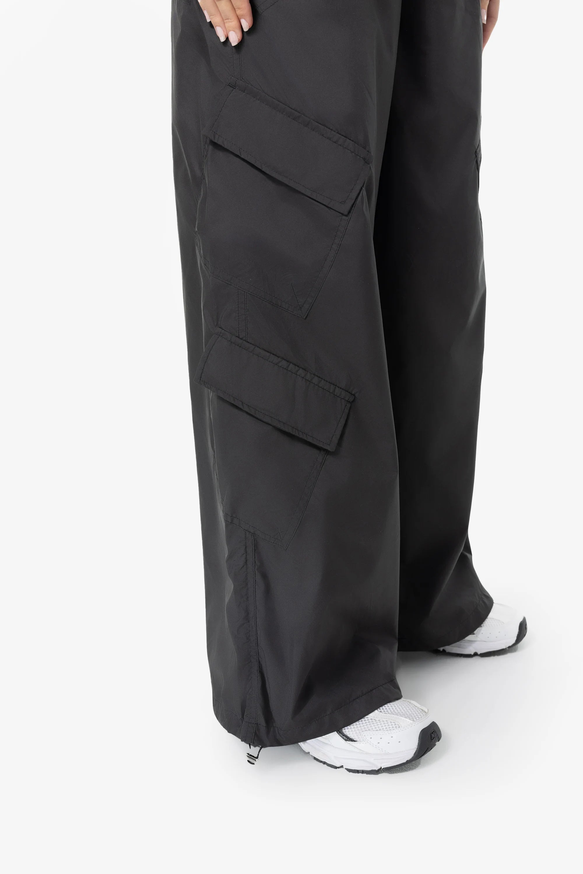 Nelly Cargo Tracksuit Pants Black