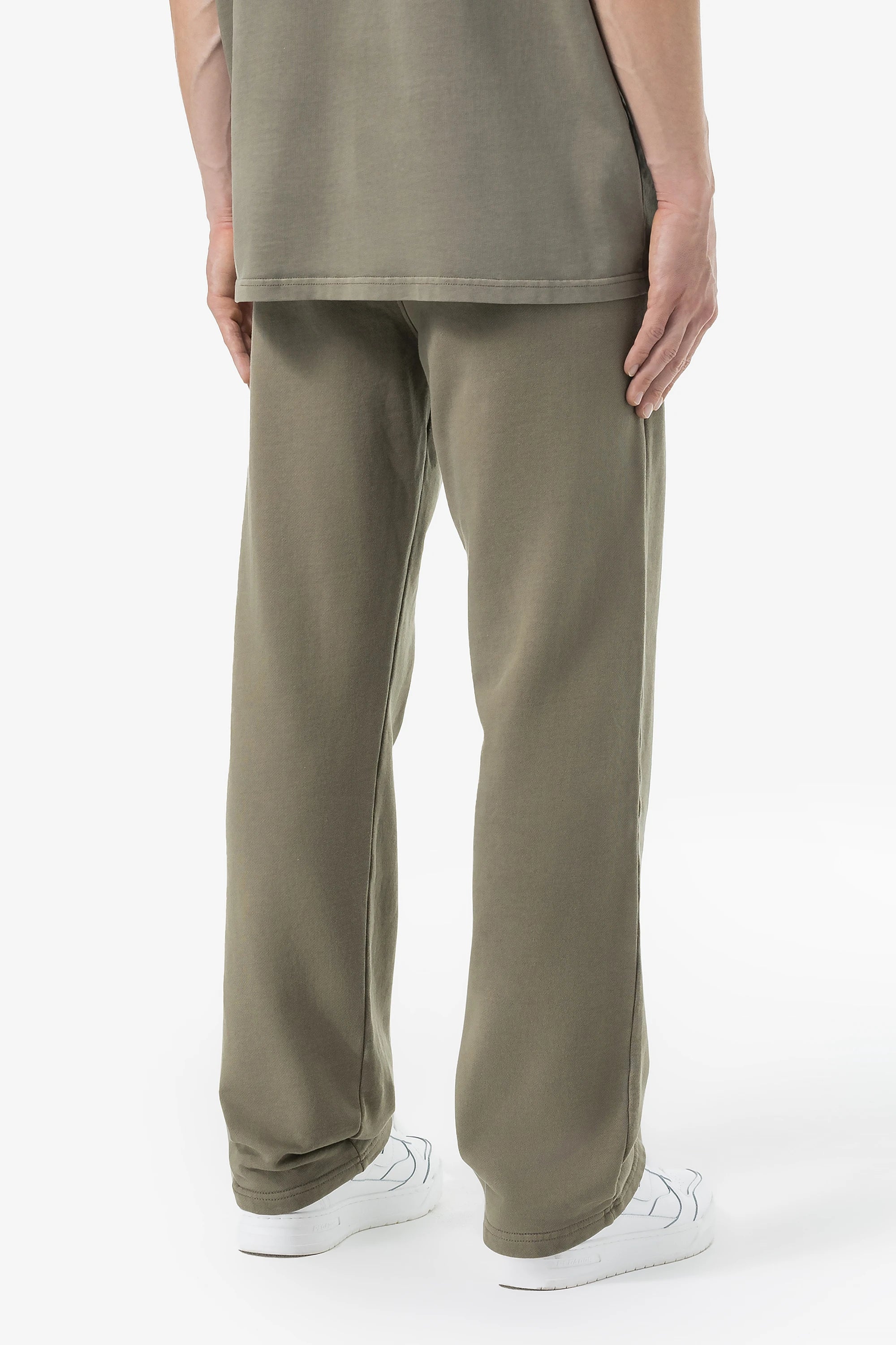 Logo Wide Sweat Pants Vintage Faded Olive