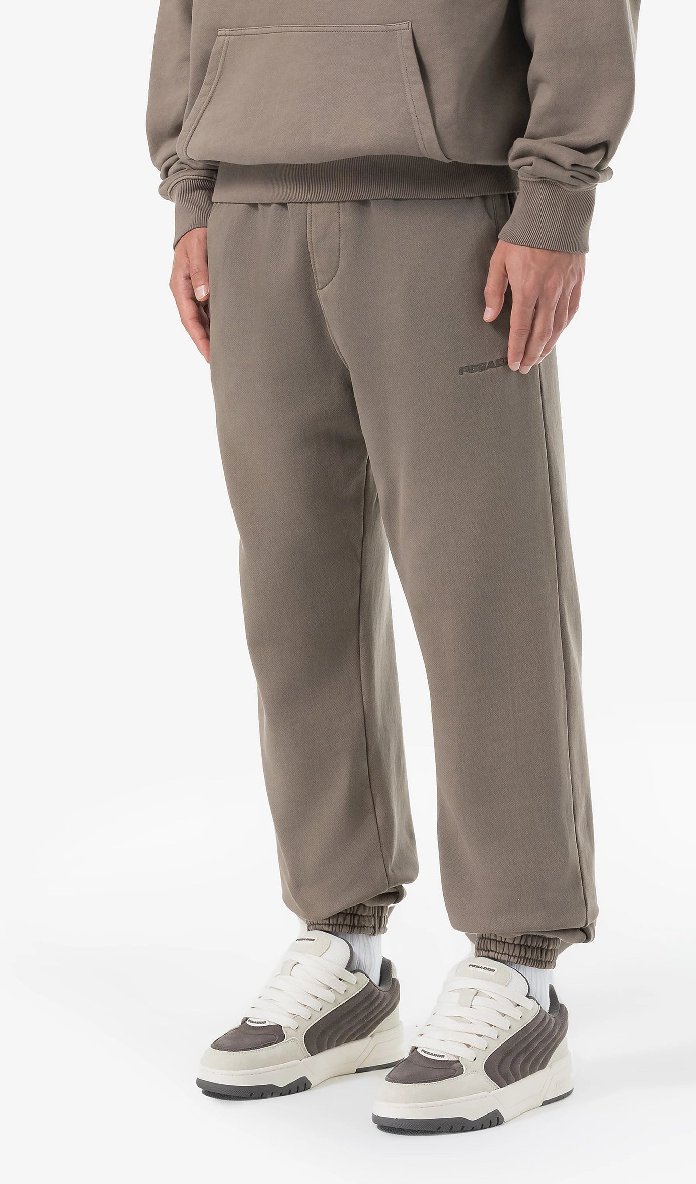 Logo Heavy Sweat Joggers Vintage Dust Brown