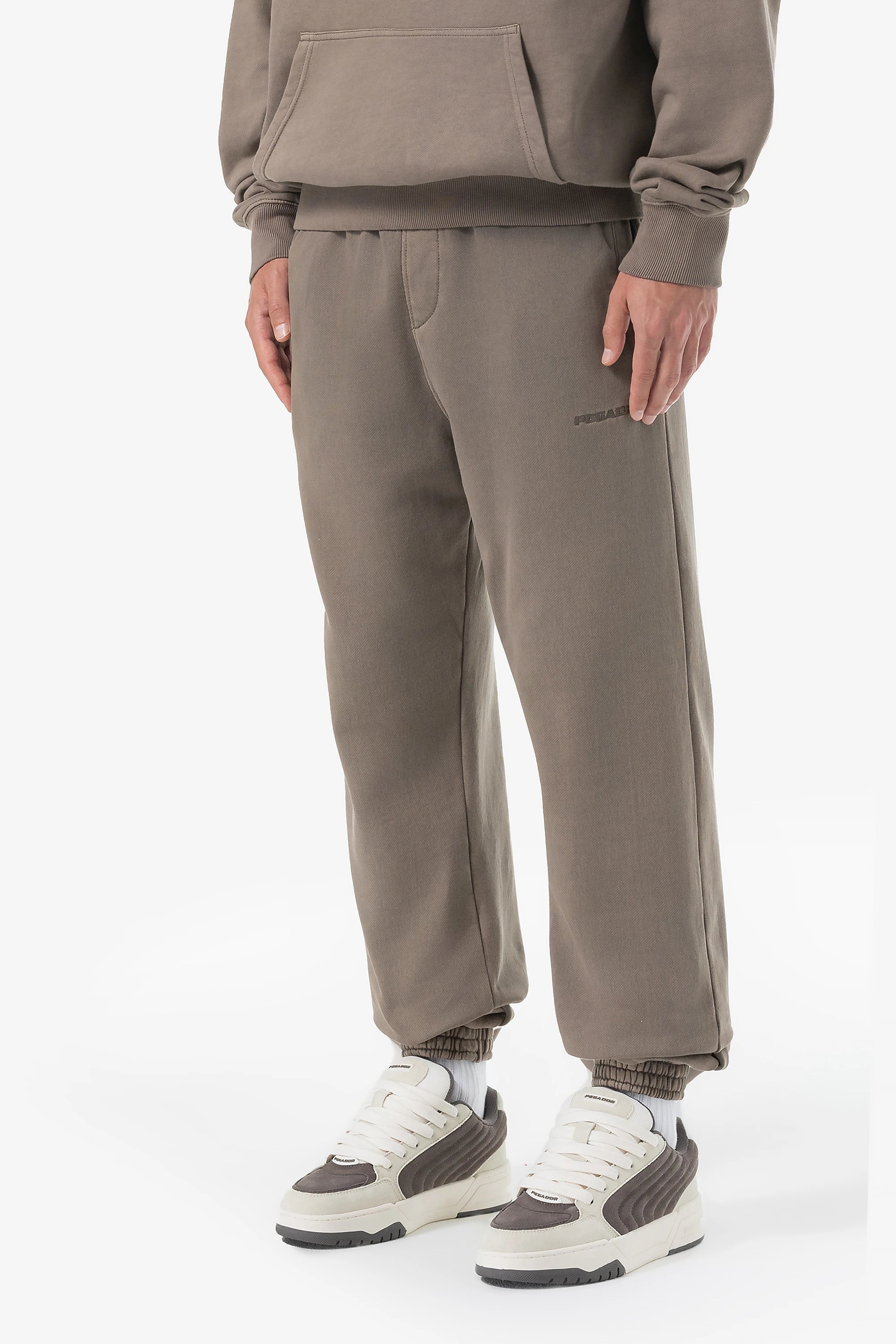 Logo Heavy Sweat Joggers Vintage Dust Brown