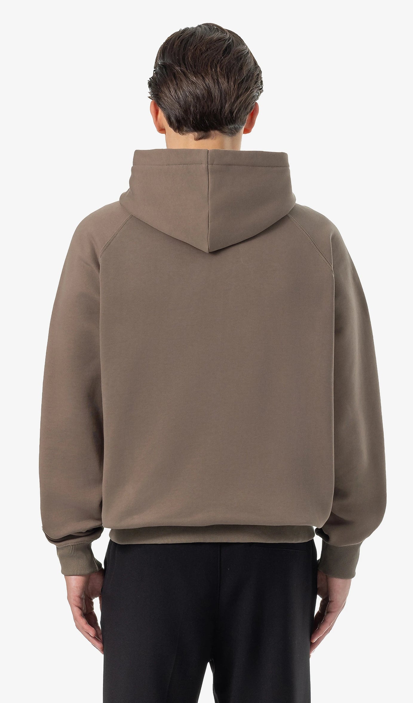 Anclar Oversized Raglan Hoodie Washed Dust Brown