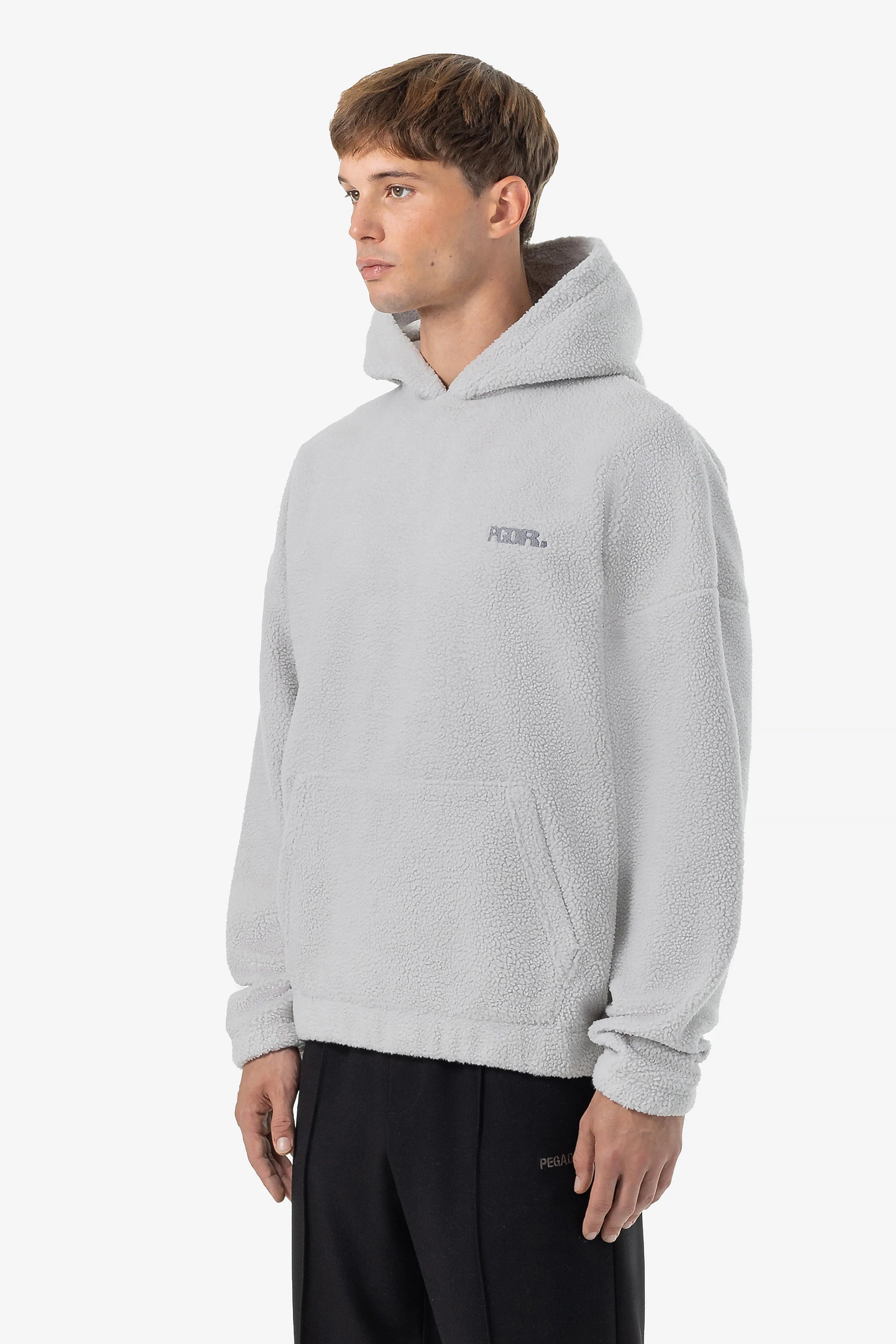 Baye Boxy Fleece Hoodie Clear Grey