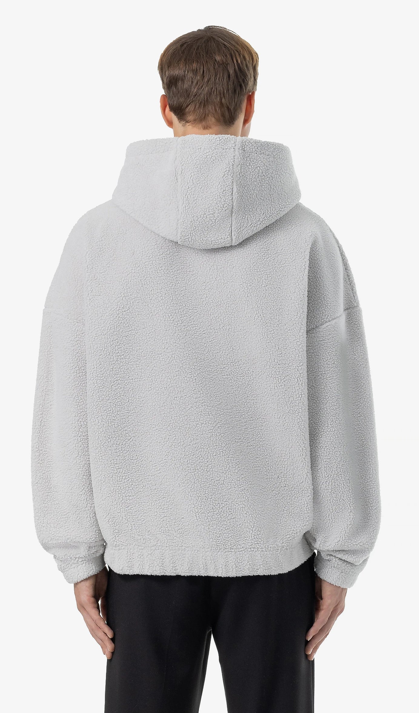 Baye Boxy Fleece Hoodie Clear Grey