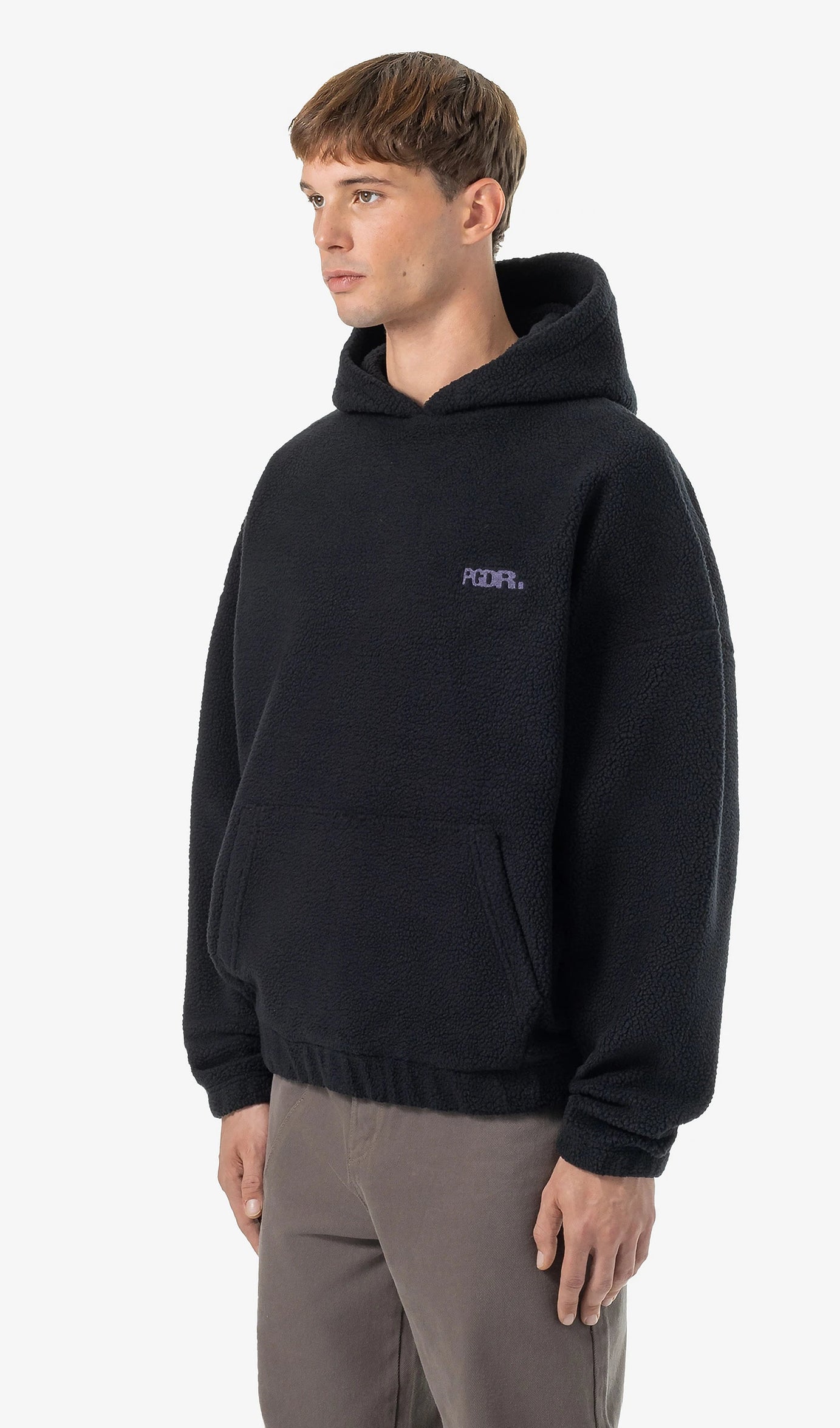 Baye Boxy Fleece Hoodie Black