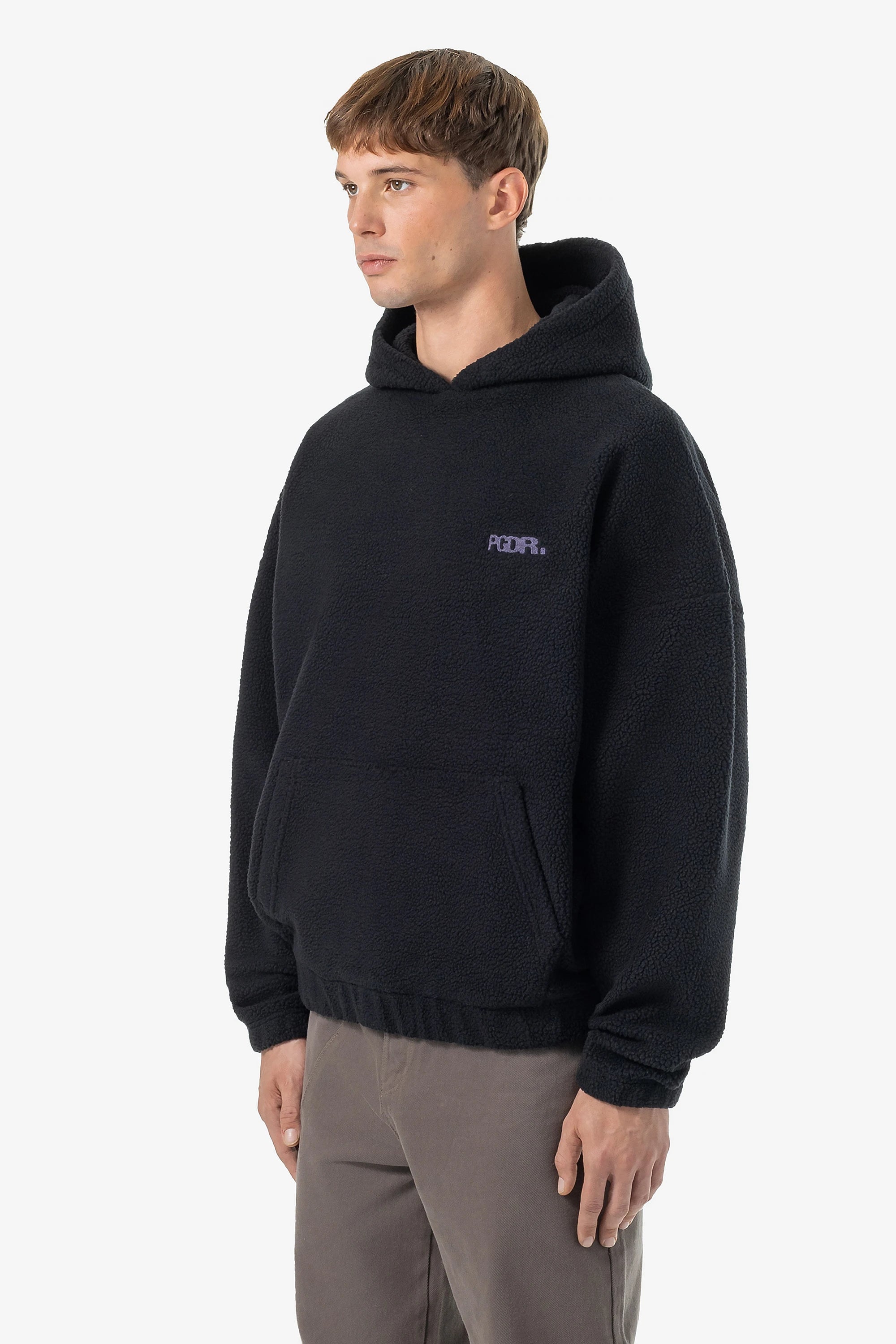 Baye Boxy Fleece Hoodie Black