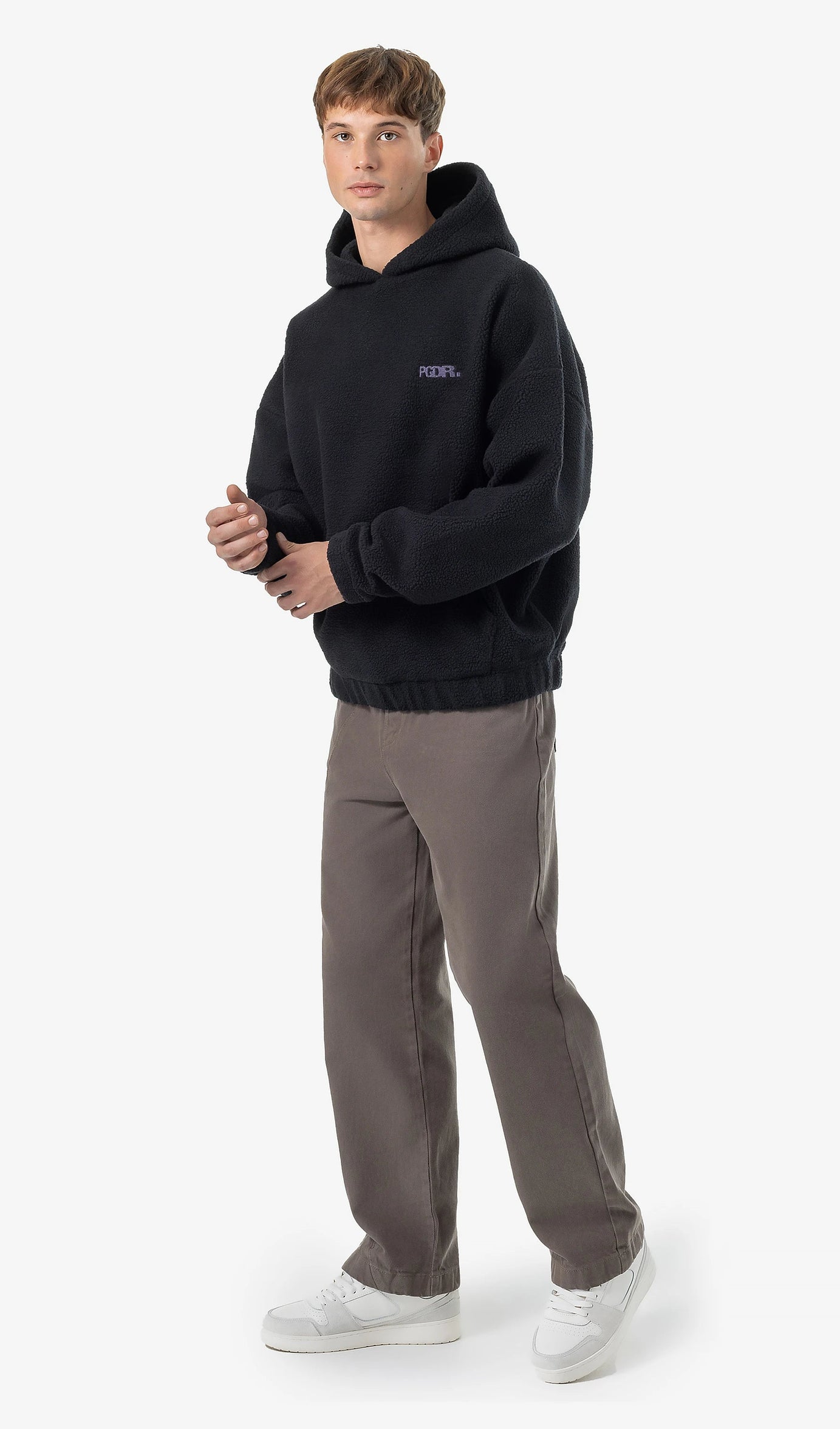 Baye Boxy Fleece Hoodie Black