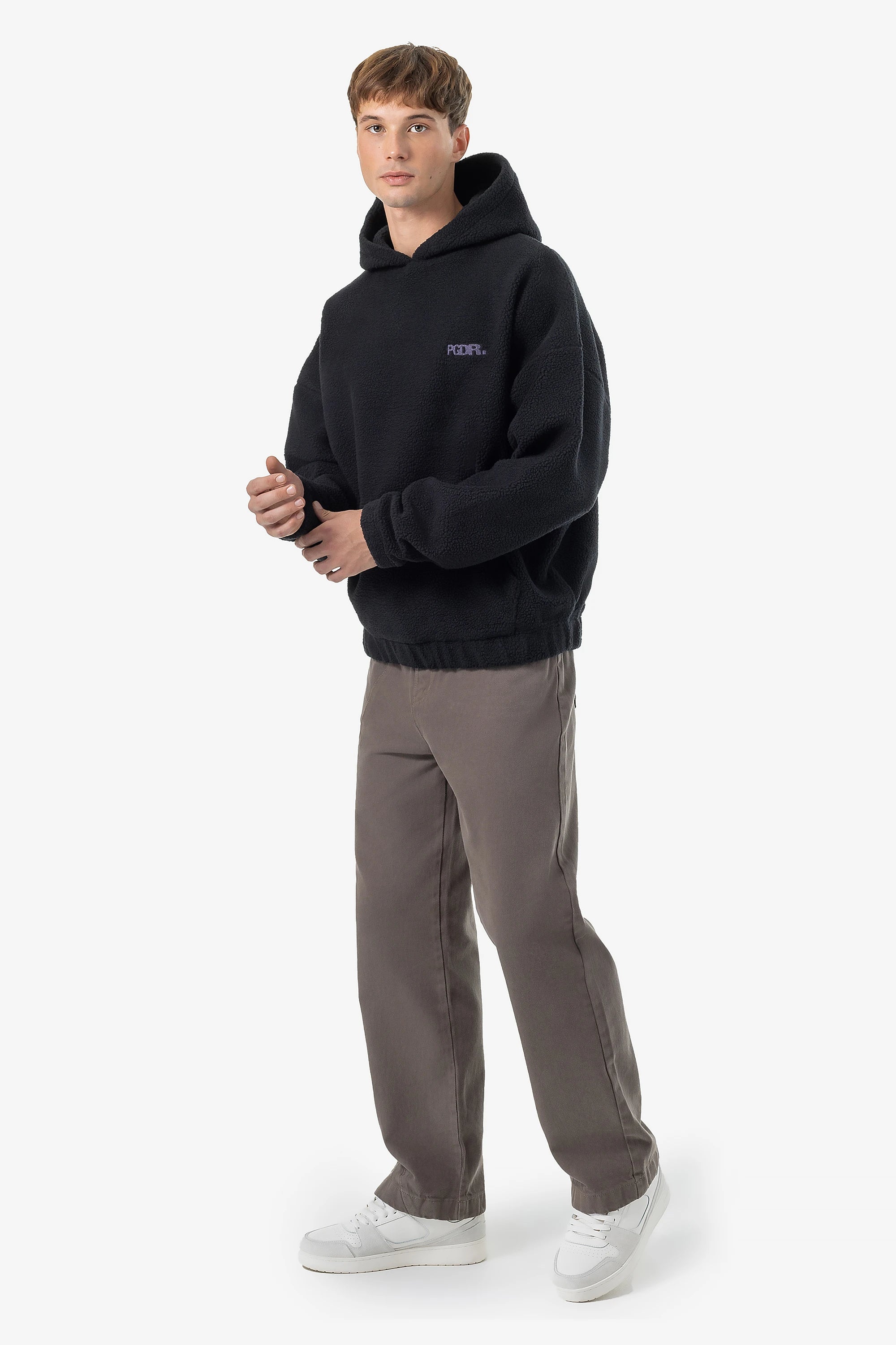 Baye Boxy Fleece Hoodie Black