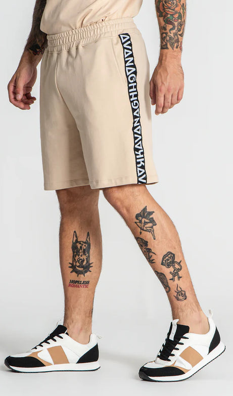 Beige Futura Shorts