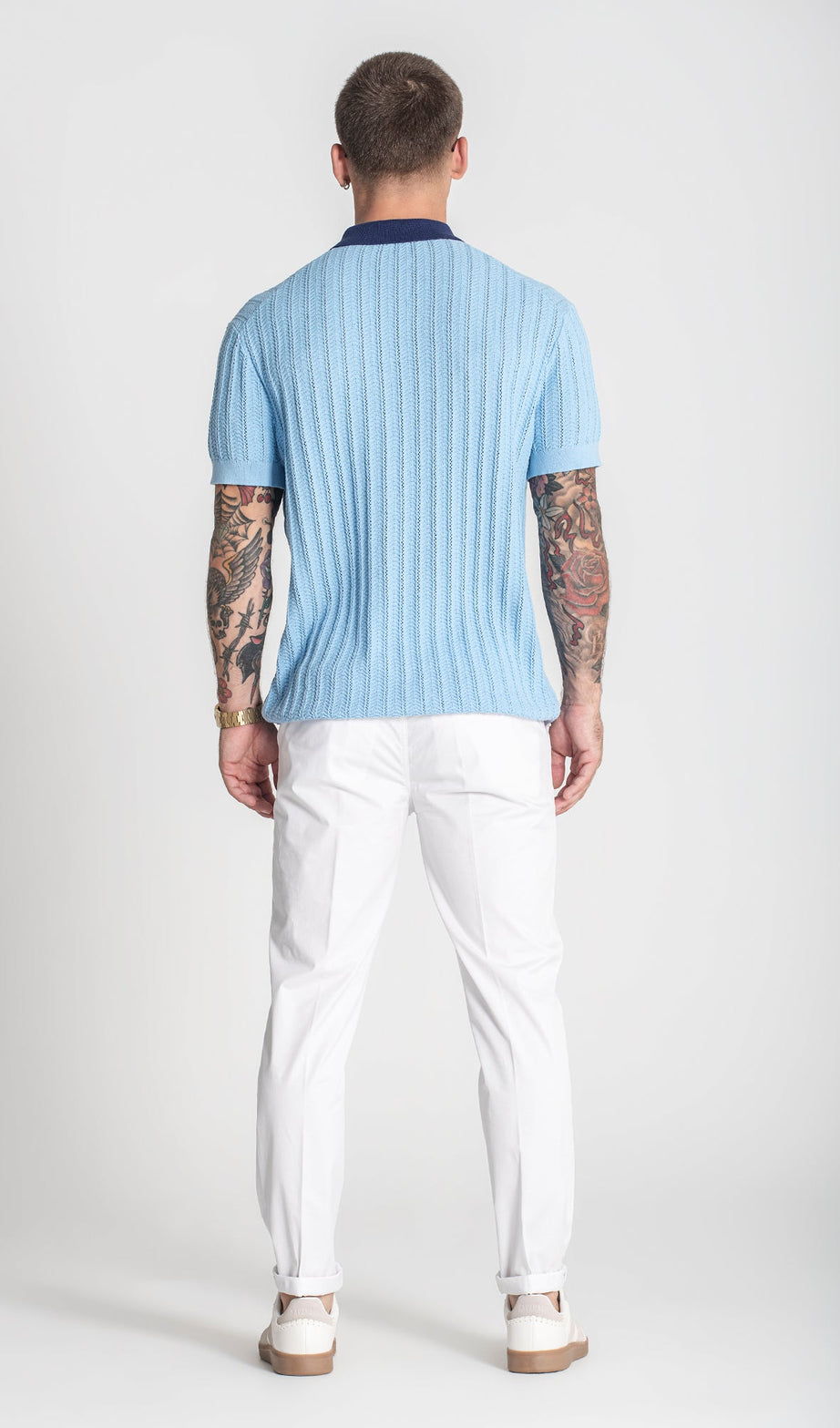 Blue GK Knit Polo