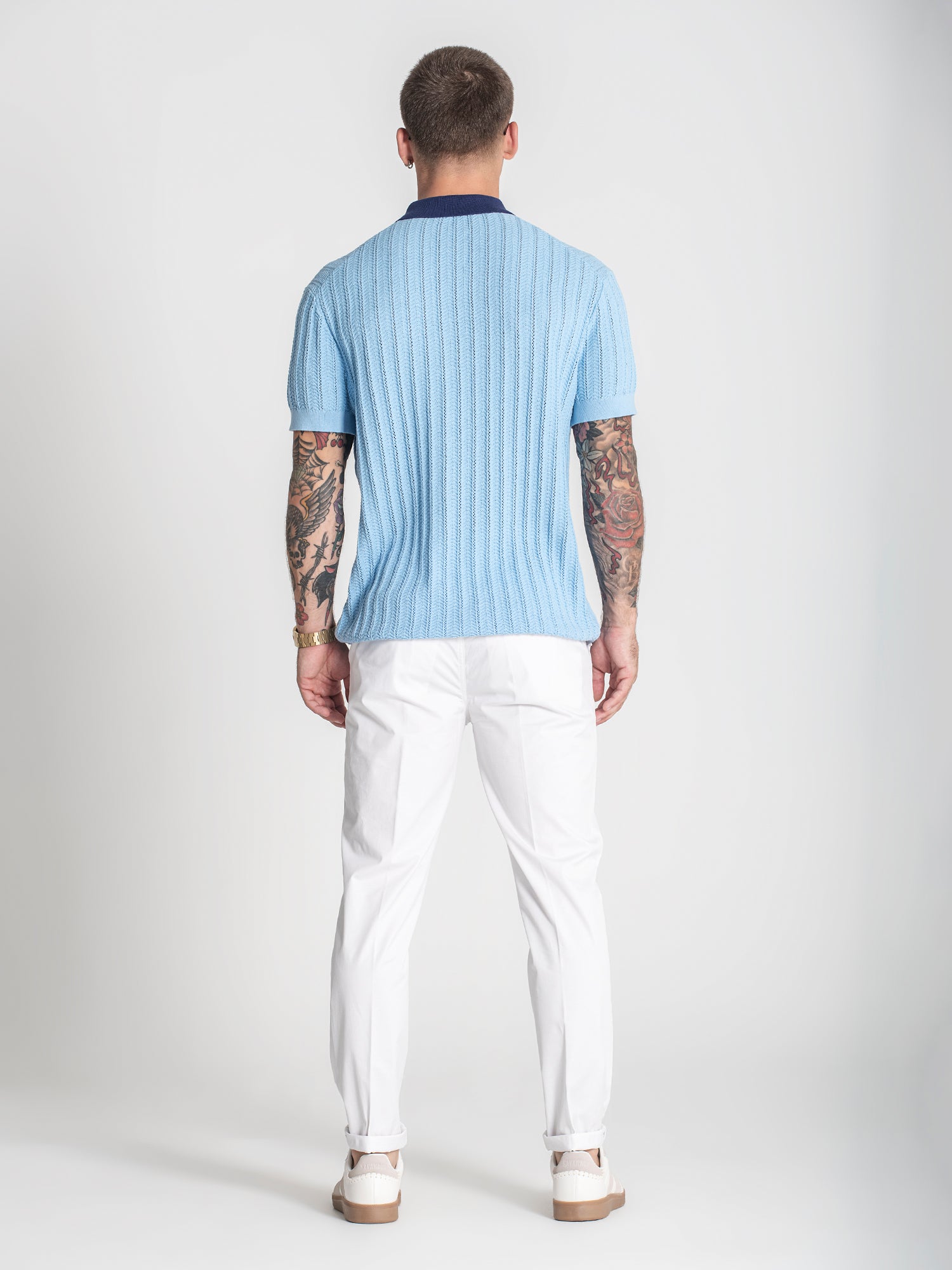 Blue GK Knit Polo