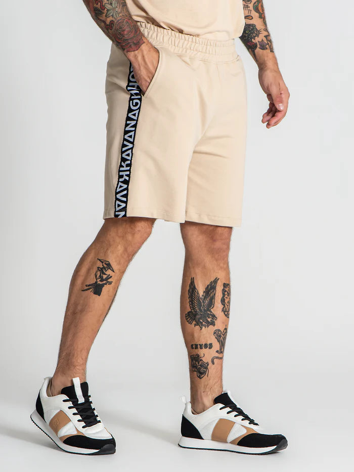 Beige Futura Shorts