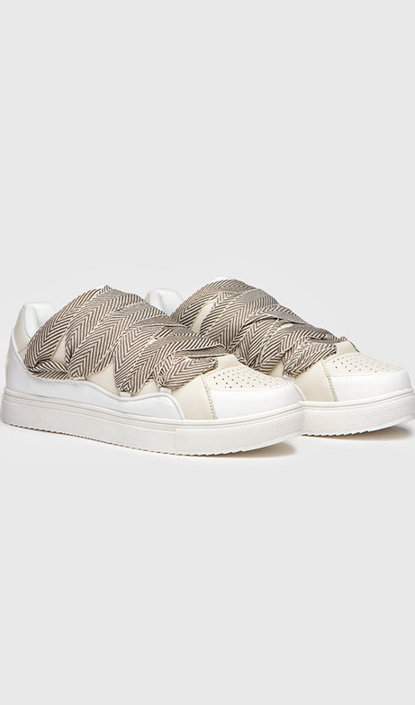 BEIGE ROUGH SNEAKERS