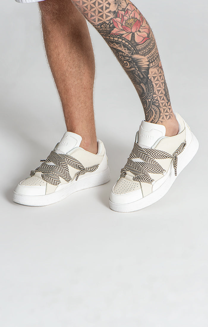BEIGE ROUGH SNEAKERS
