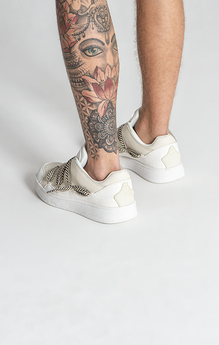 BEIGE ROUGH SNEAKERS