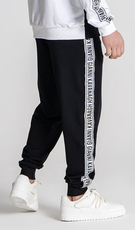 Black Partition Joggers