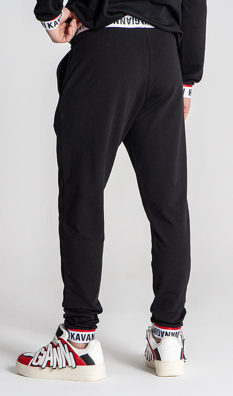 Black Track Joggers