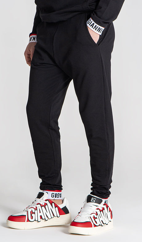 Black Track Joggers