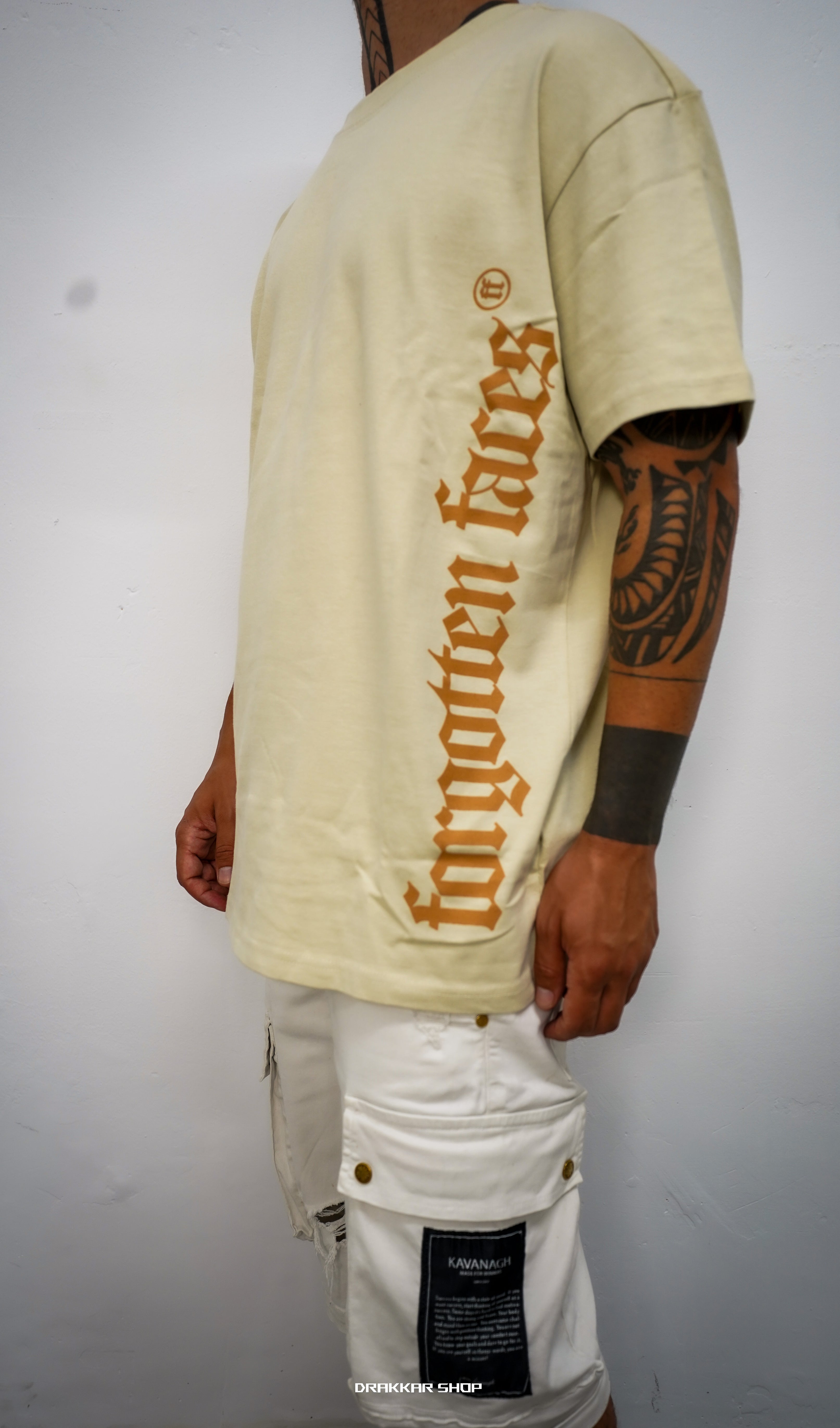 Sand skull oversized tee