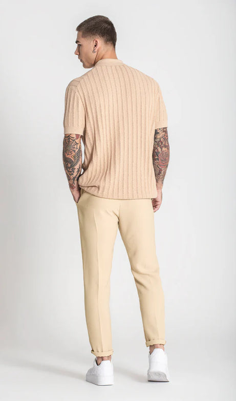 Beige GK Knit Polo