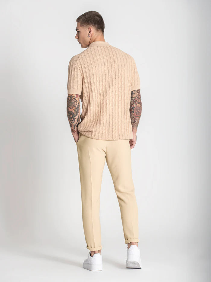 Beige GK Knit Polo