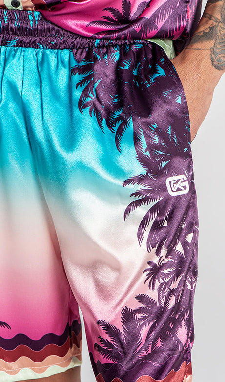 MULTICOLOR TROPICANA SHORTS