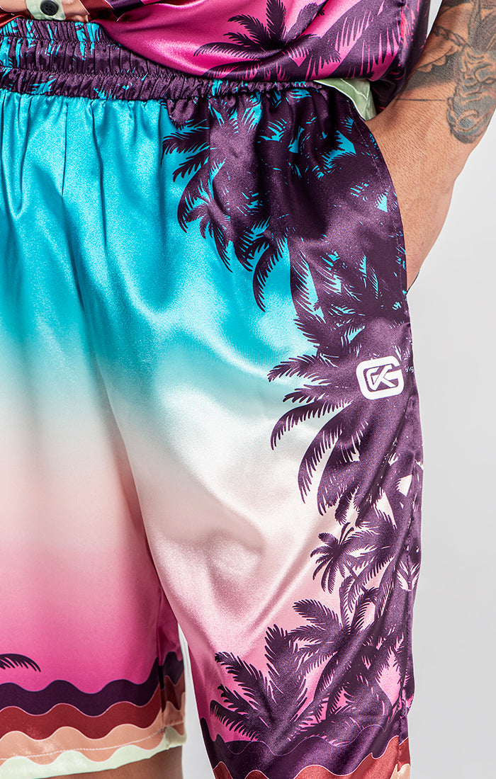 MULTICOLOR TROPICANA SHORTS