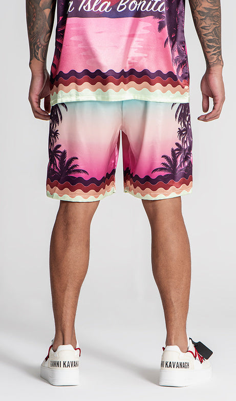 MULTICOLOR TROPICANA SHORTS