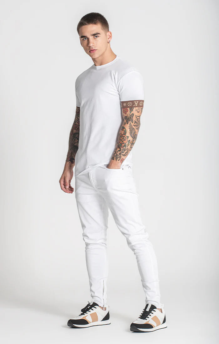 White ChoKo Elastic Tee