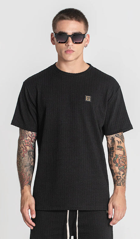 Black Waffle Tee