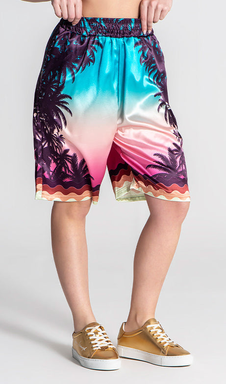 MULTICOLOR TROPICANA SHORTS