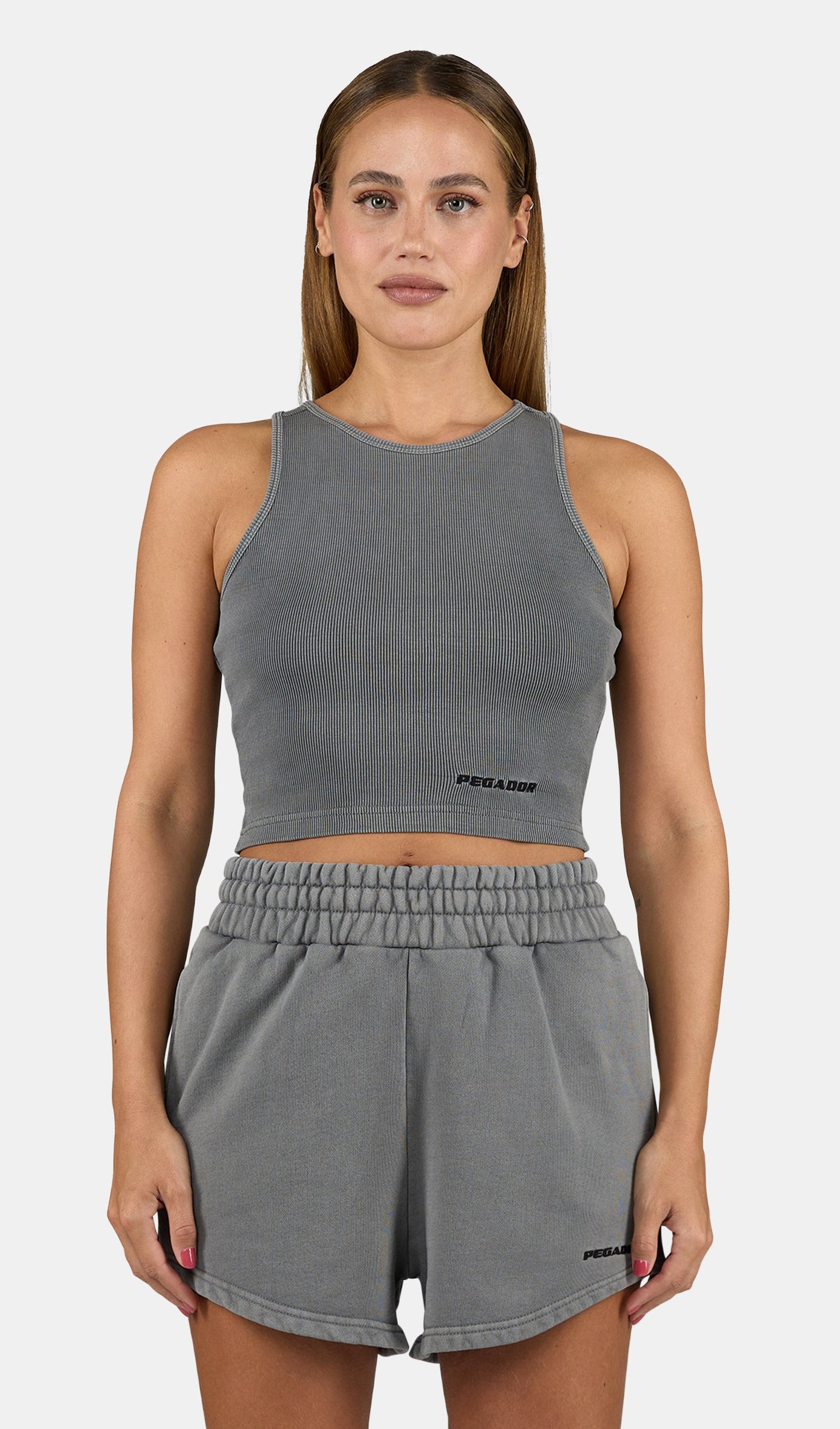 Ayla Crop Top Vintage Grey