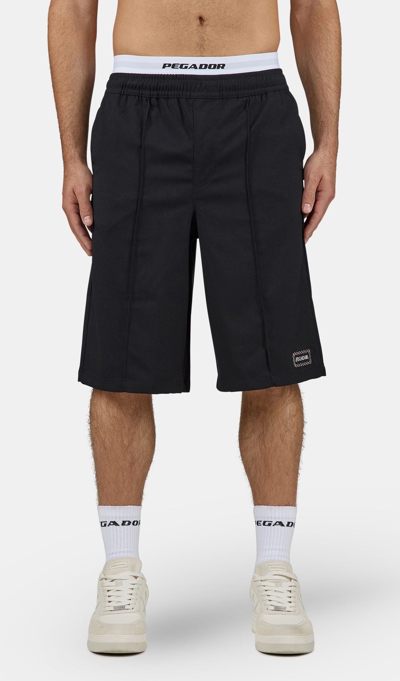 Cason Overknee Shorts BLACK