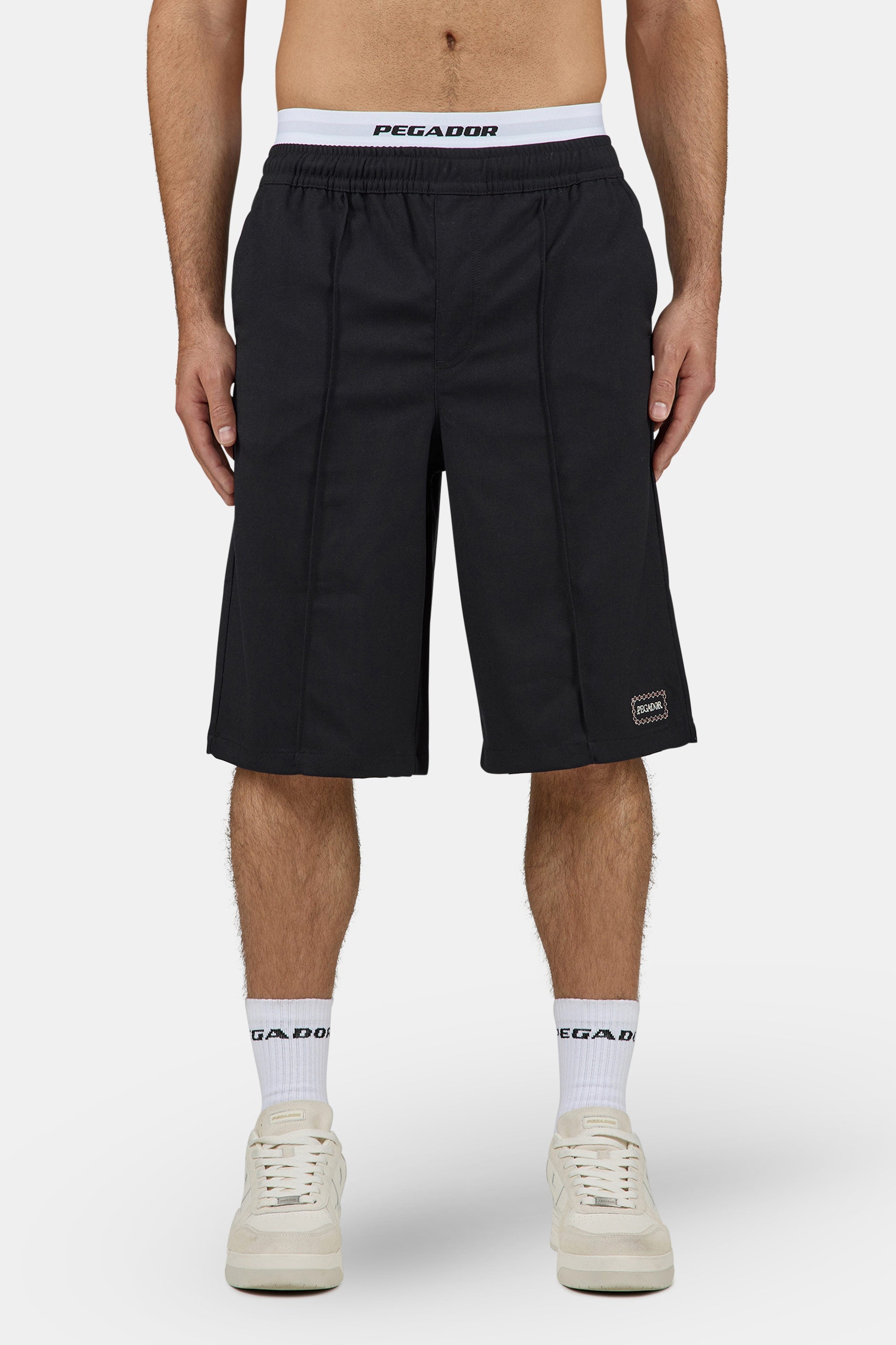 Cason Overknee Shorts BLACK