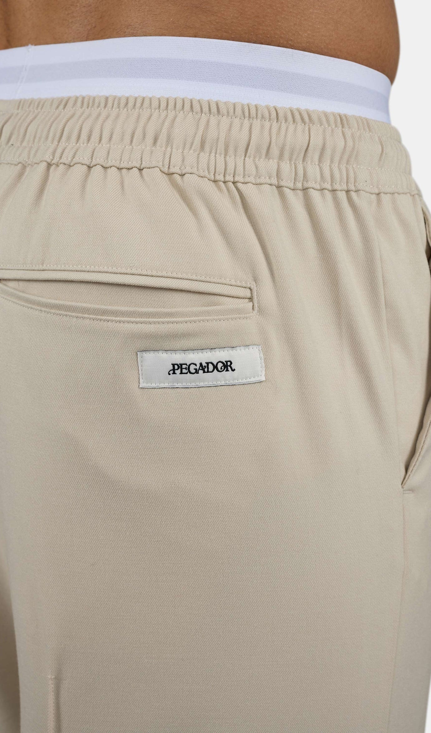 Cason Overknee Shorts Light Beige