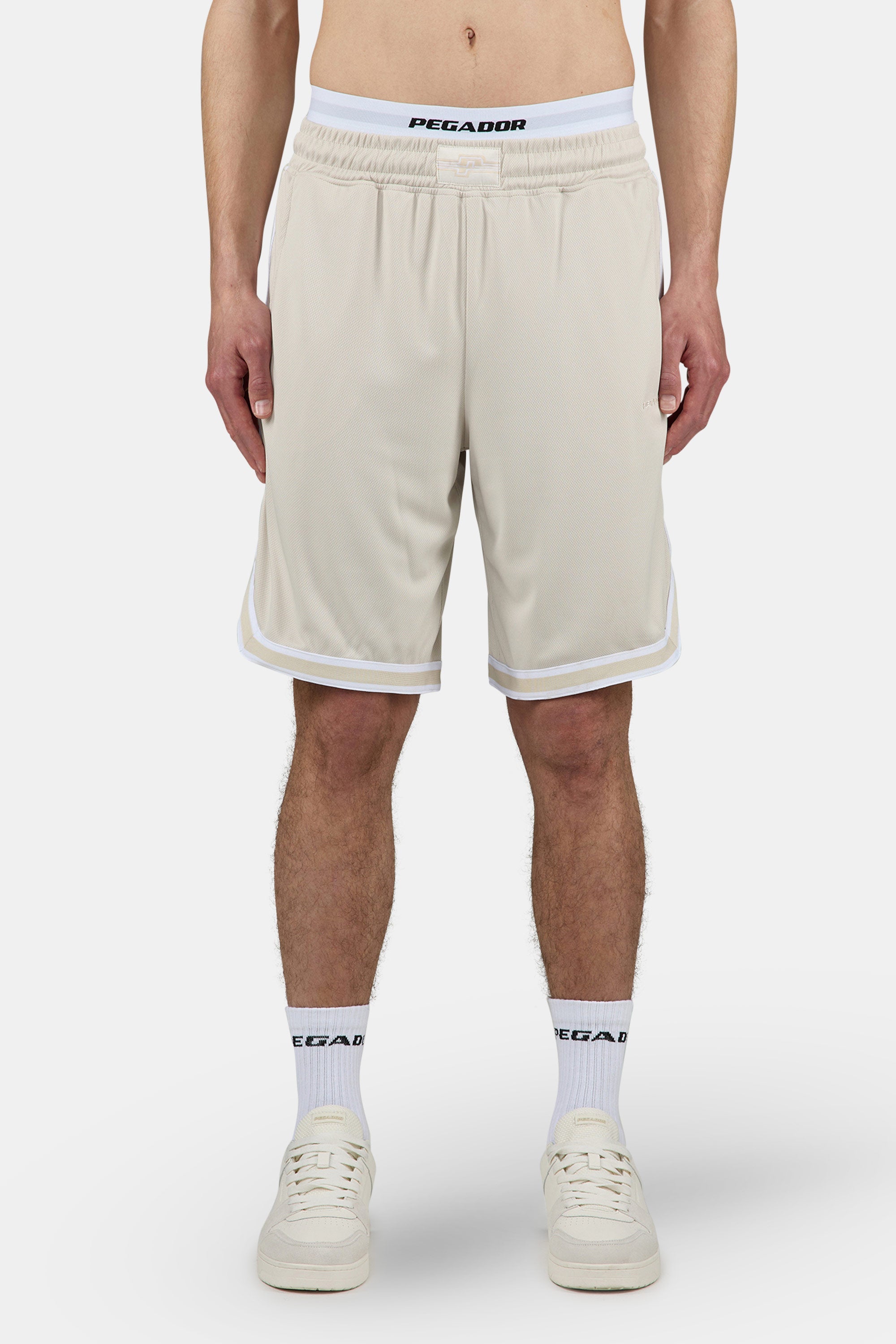 Bavon Basketball Shorts Light Beige