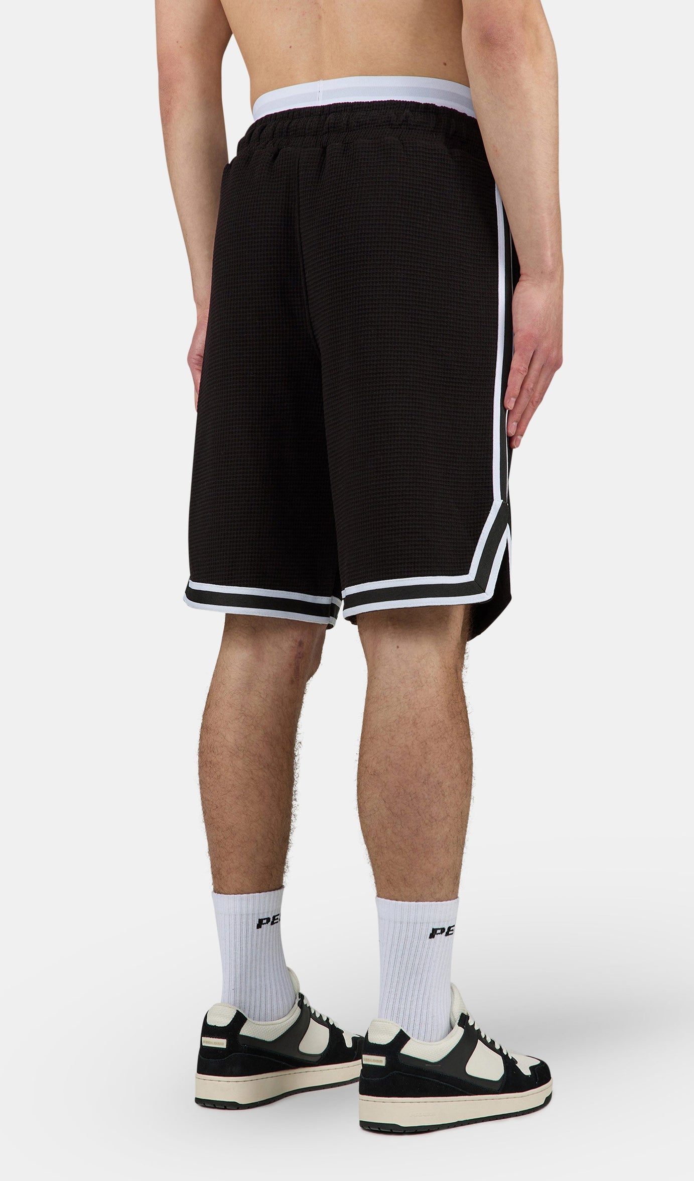Barkan Waffle Basketball Shorts Washed Black