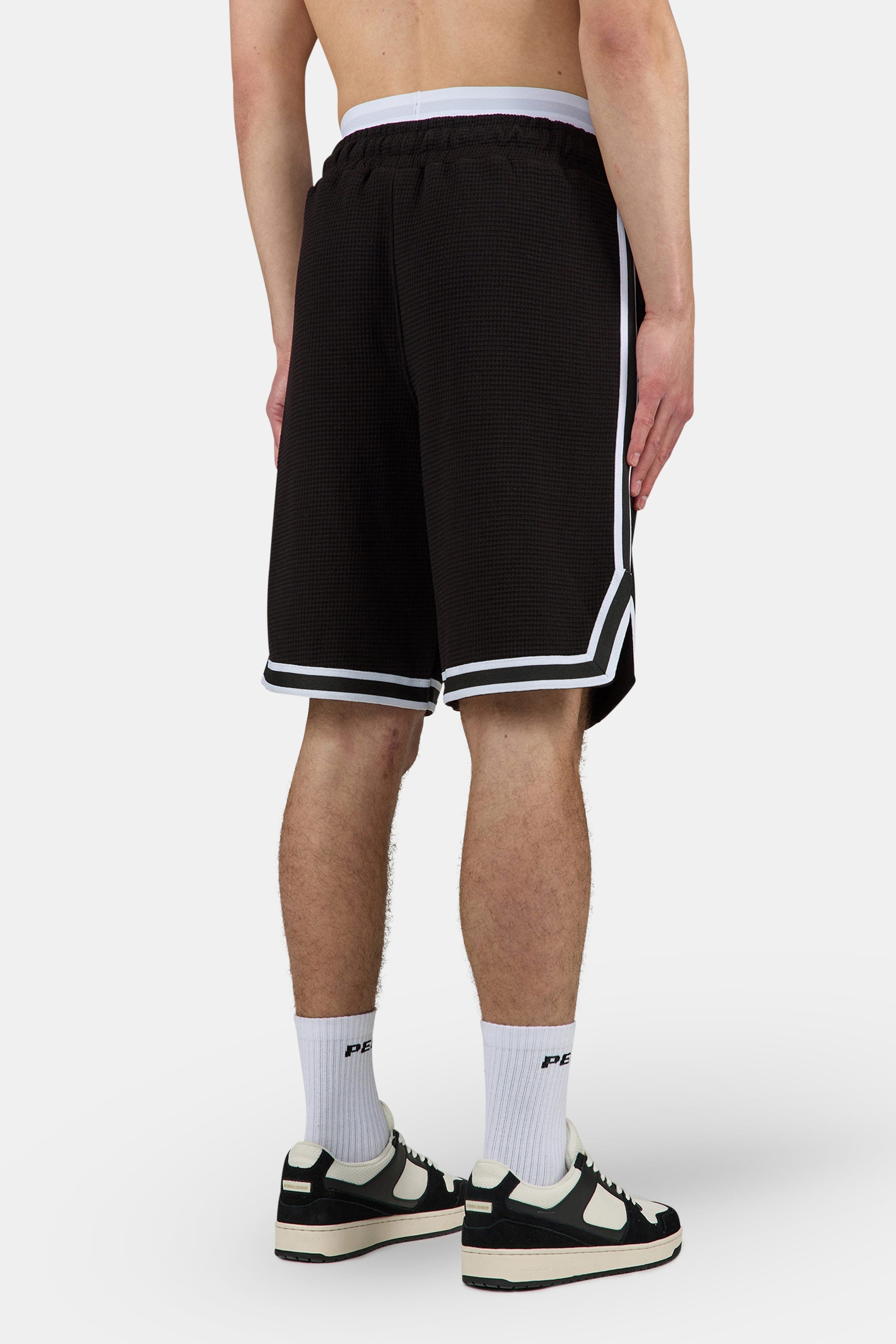 Barkan Waffle Basketball Shorts Washed Black