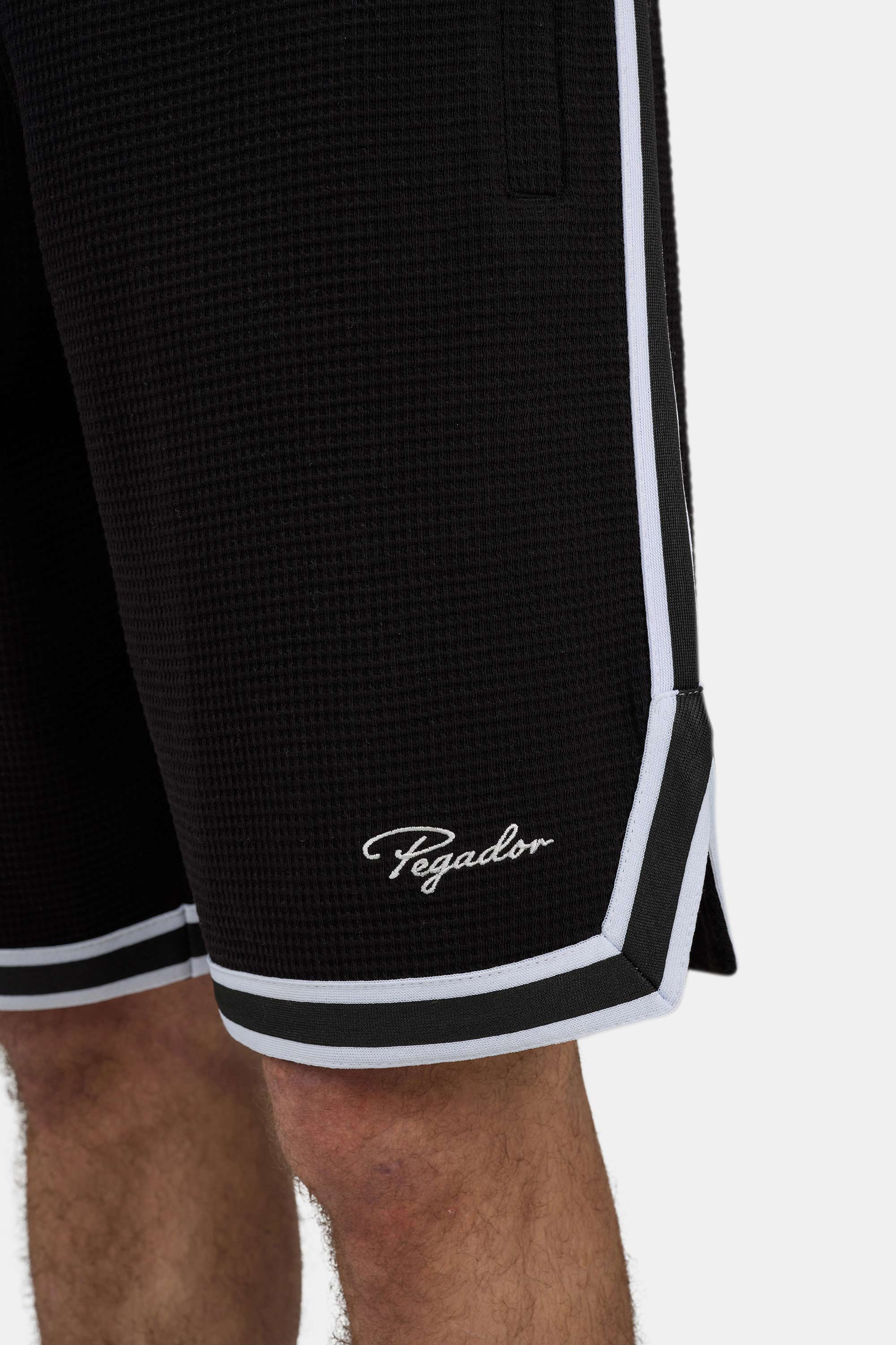 Barkan Waffle Basketball Shorts Washed Black