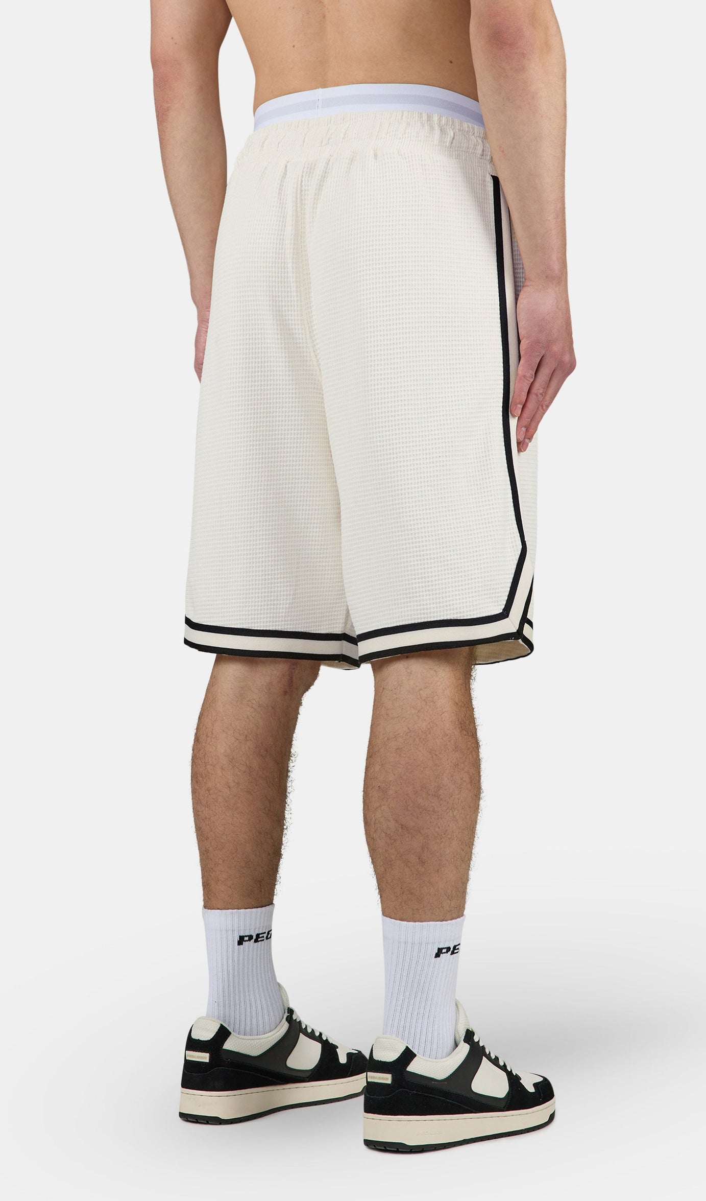 Barkan Waffle Basketball Shorts Washed Unbleached