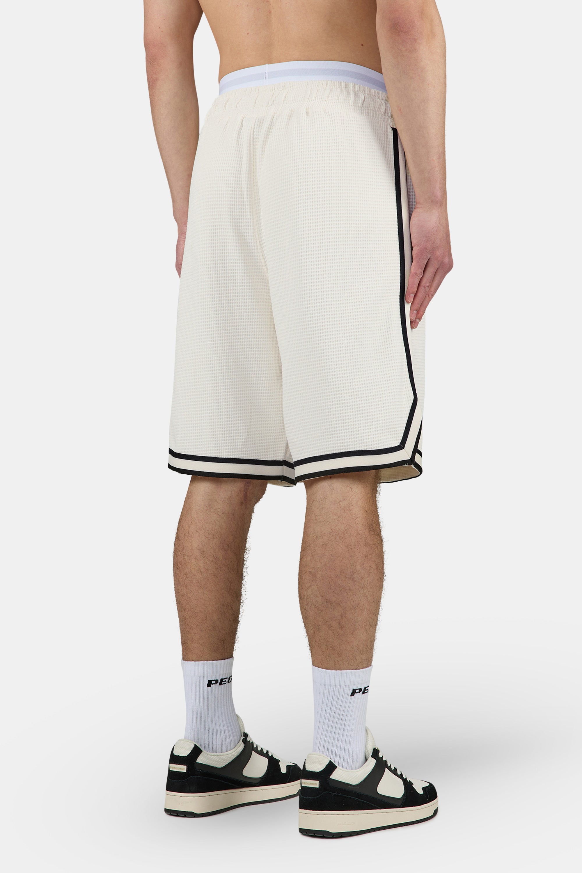 Barkan Waffle Basketball Shorts Washed Unbleached
