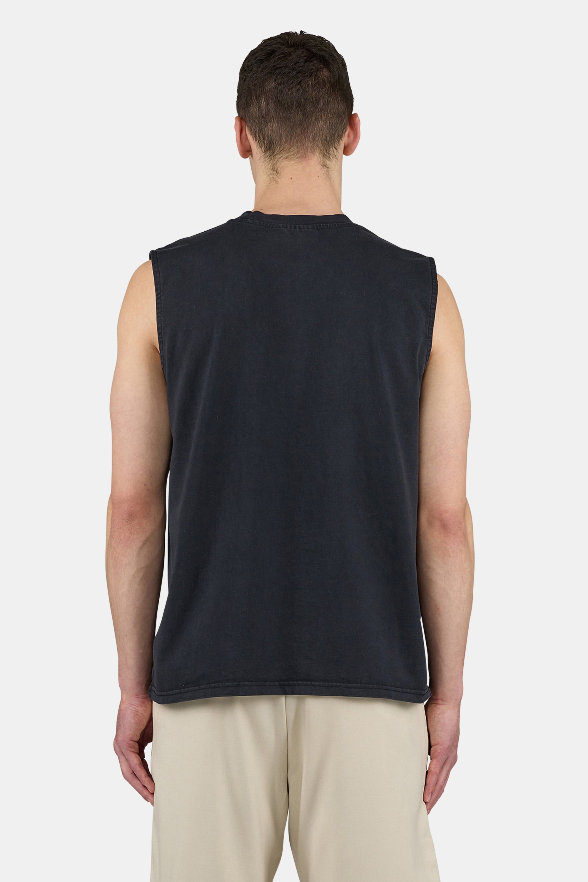 Signar Sleeveless Tee Vintage Black Unbleached