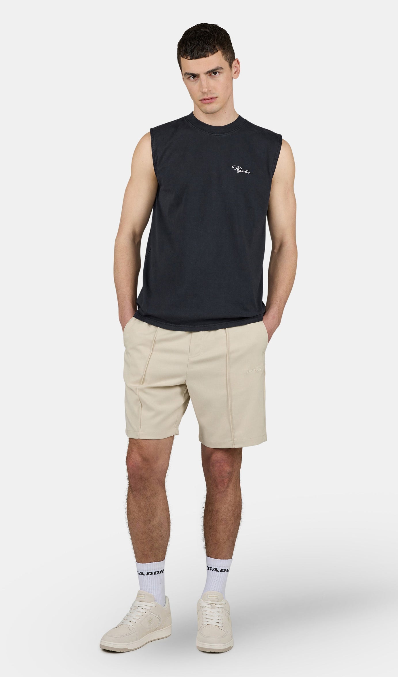 Signar Sleeveless Tee Vintage Black Unbleached